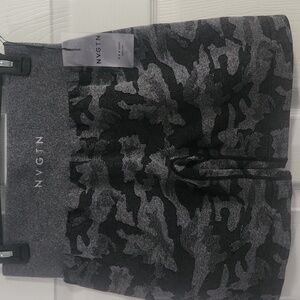 NVGTN Gray and Black Camo Athletic Shorts